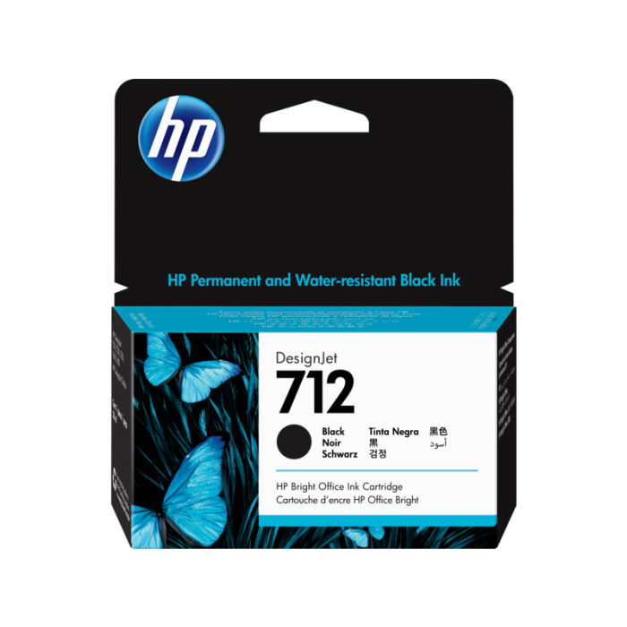 HP 3ED70A 712 38 ML SİYAH DESİGNJET MÜREKKEP KARTUŞU