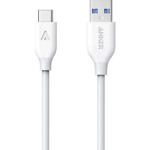 Anker Powerline USB-C to USB 3.0 Type-C Şarj ve Data Kablosu 0.9 Metre - Beyaz - A8163H21 OFP