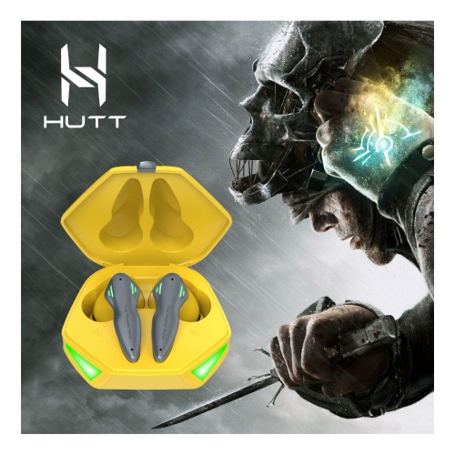 Hutt Gc1 Işıklı Oyuncu Kulaklığı Mikrofonlu Kablosuz Bluetooth V5.1 - Sarı