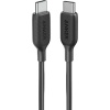 Anker PowerLine III USB-C To USB-C 0.9m Şarj/Data Kablosu - Siyah - 60W Güç Destekli - A8852