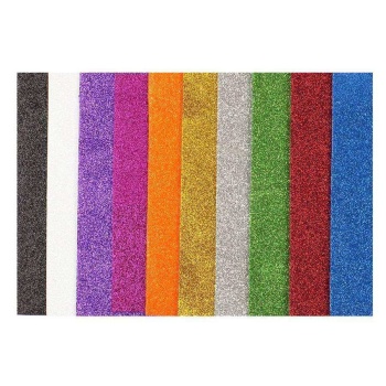 Bigpoint Simli Yapışkanlı Eva 35x50cm Karışık 10 Renk