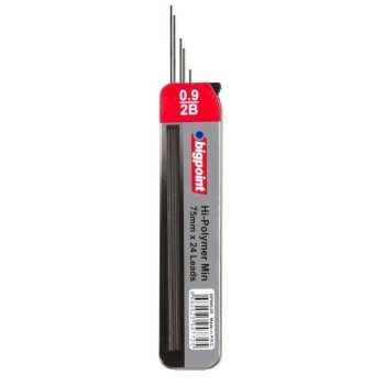 Bigpoint Kalem Ucu 0.9mm 2B 75mm 24lü Tüp