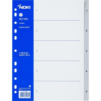 NOKİ AYRAÇ PP 1-5 RAKAM