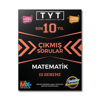 TYT Matematik Çıkmış Sorular Tıpkı Basım 10 Deneme Ünlüler Karması