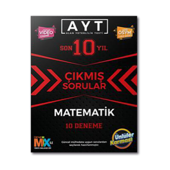 AYT Matematik Çıkmış Sorular Tıpkı Basım 10 Deneme Ünlüler Karması