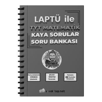 Laptü TYT Kaya Sorular Soru Bankası Siyah Beyaz