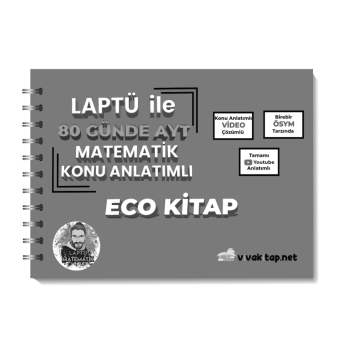 Laptü AYT Matematik Konu Kitabı Eko Boy Siyah Beyaz