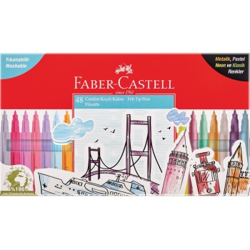 FABER COMFORT KEÇELİ KALEM MAXİ SET 48Lİ