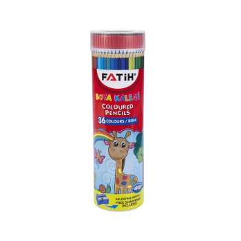 FATİH KURUBOYA TÜPLÜ 36 RENK TAM BOY+KALEMTRAŞ