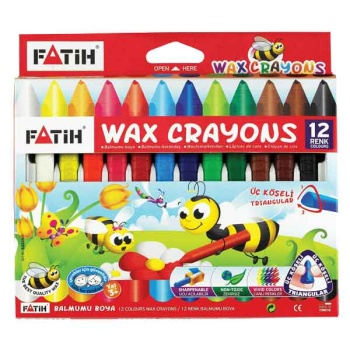 FATİH WAX CRAYON 12 RENK JUMBO MUM BOYA