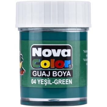 NOVA COLOR GUAJ BOYA ŞİŞE 12Lİ YEŞİL