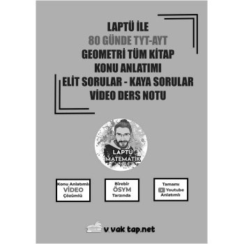 Laptü Geometri Tüm Kitap Siyah Beyaz
