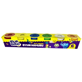 FUNBİNO OYUN HAMURU 6LI 600GR