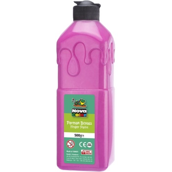 NOVA COLOR PARMAK BOYASI 500GR PEMBE