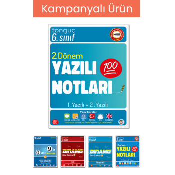 6. Sınıf Yazılı Notları-50 li Paket (8 Kitap Hediyeli)