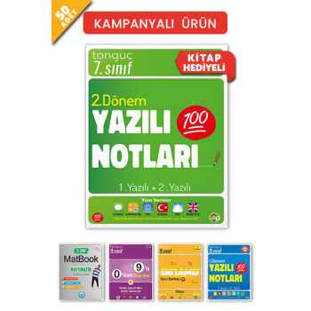 7. Sınıf Yazılı Notları-50 li Paket (7 Kitap Hediyeli)