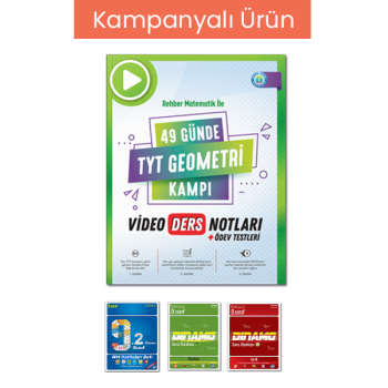 49 Günde TYT Geometri Video Ders Notları-50 li Paket (16 Kitap Hediyeli)