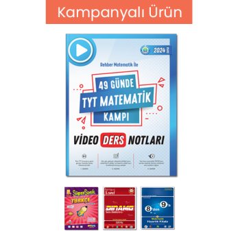49 Günde TYT Matematik Video Ders Notları-50 li Paket (15 Kitap Hediyeli)