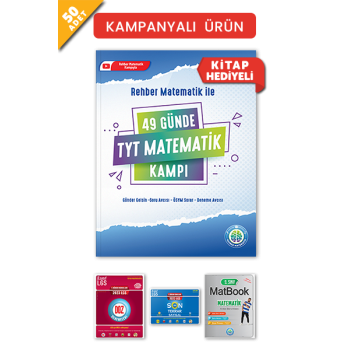 49 Günde TYT Matematik Kampı-50 li Paket (16 Kitap Hediyeli)