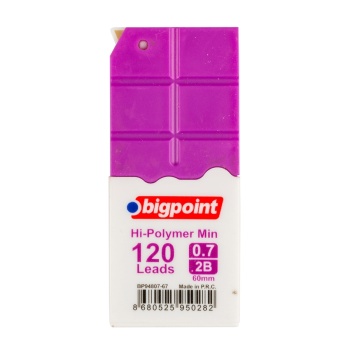 Bigpoint Kalem Ucu 0.7mm 2B 120li Tüp Mor