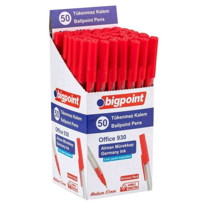 Bigpoint Tükenmez Kalem Office 1.0mm Kırmızı