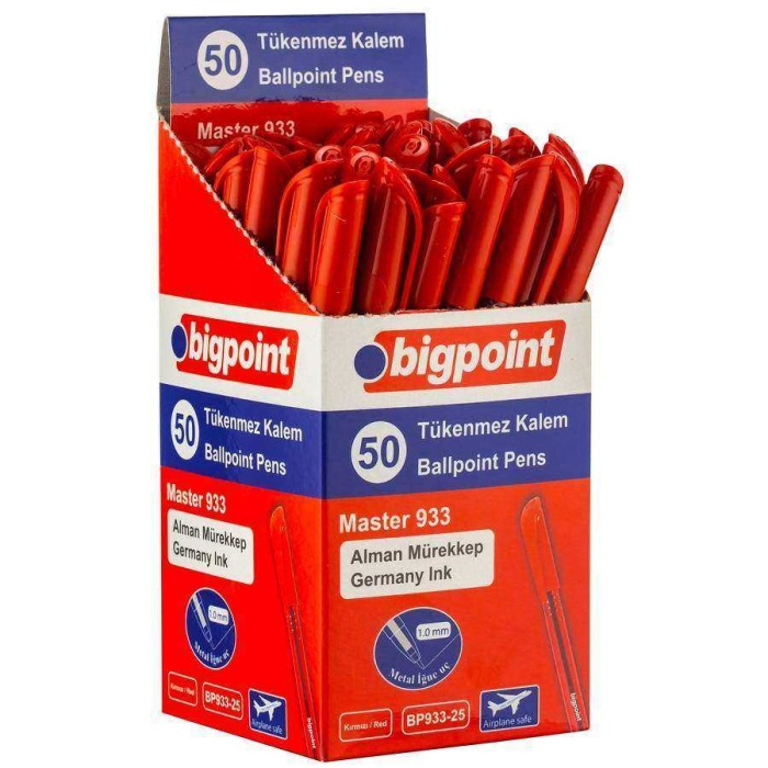 Bigpoint Tükenmez Kalem Master 1.0mm Kırmızı