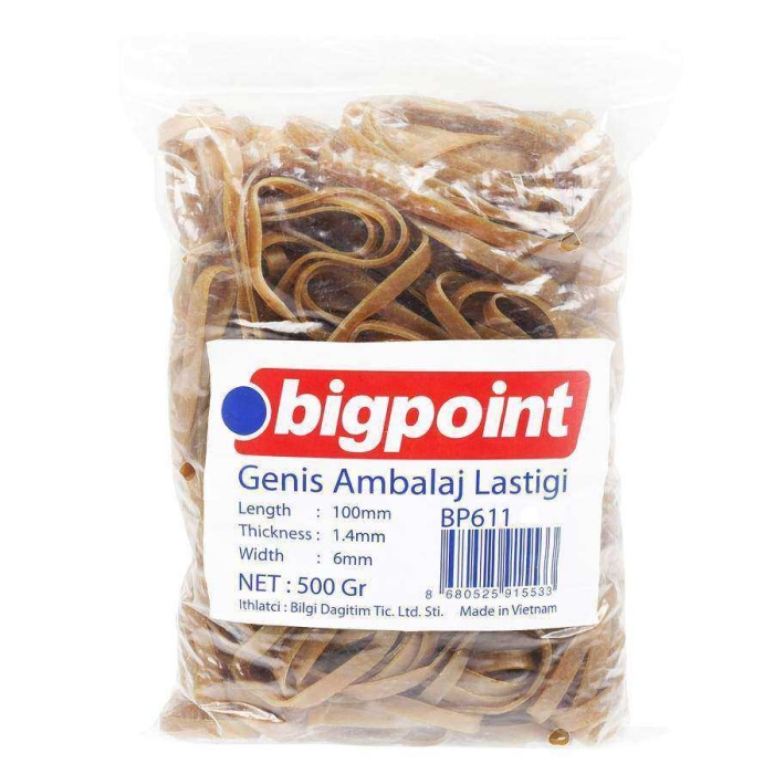 Bigpoint Geniş Ambalaj Lastiği 500 Gram %100 Kauçuk