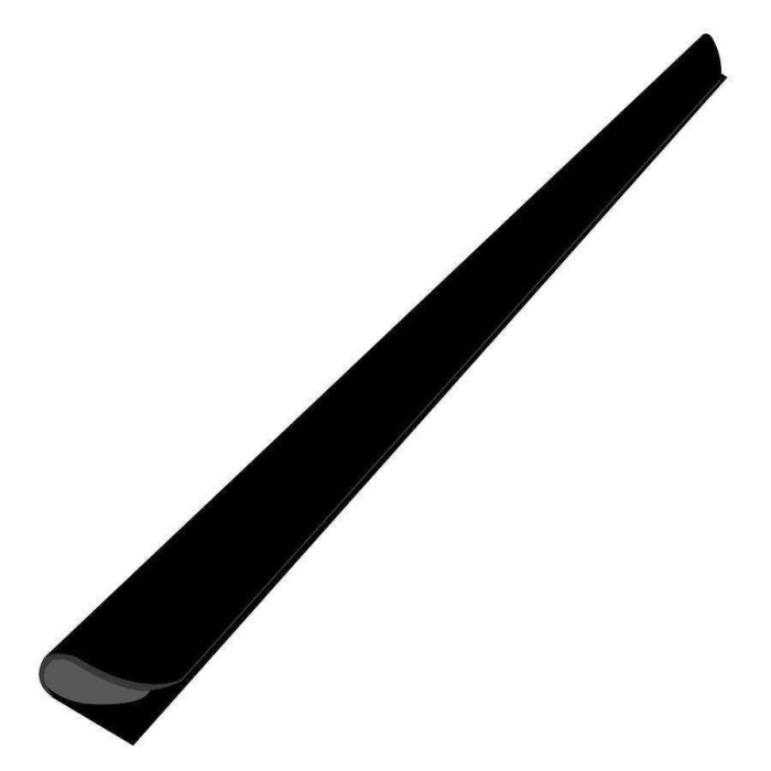 Bigpoint Oval Profil(Sırtlık) 8 mm Siyah 100lü Kutu