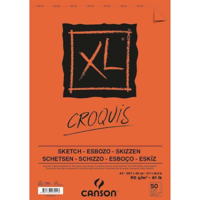 CANSON CROQUIS XL ALBÜM A3 90GR ÜSTEN SPR.50YP