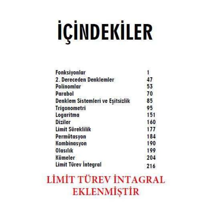 Eyüp B. 2023 Matematik AYT Video Ders Notları