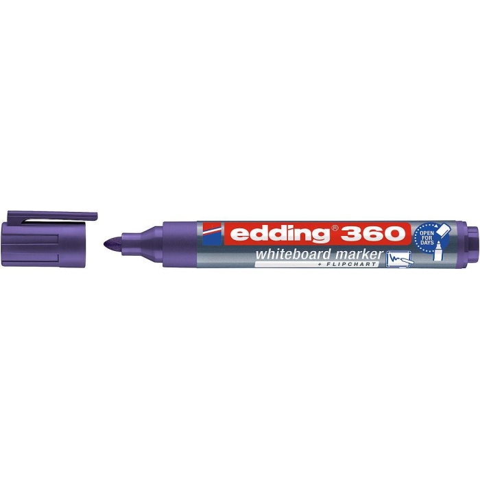 EDDING (E-360) BEYAZ TAHTA KALEMİ CAP OFF MOR