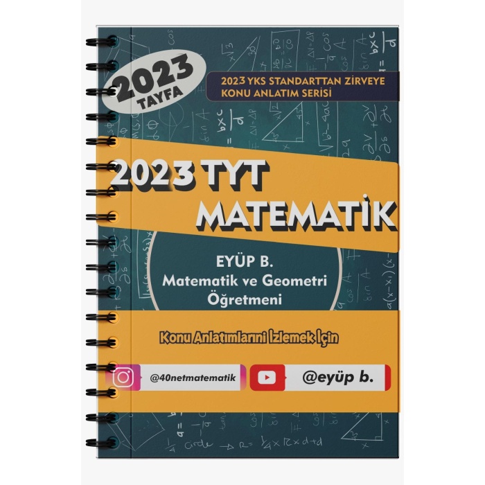 Eyüp B. 2023 Matematik TYT Video Ders Notları