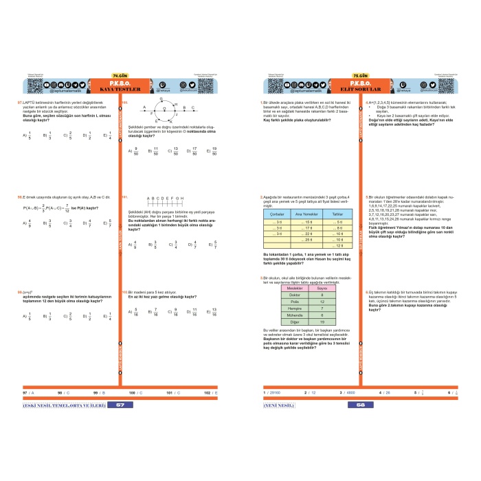 Laptü 80 Günde TYT Matematik  Eko Boy Renkli Tüm Kitap