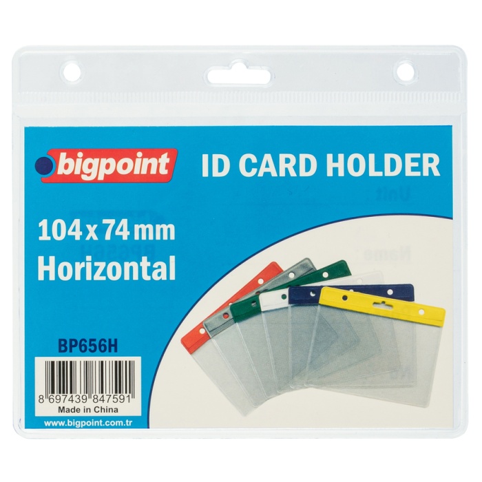 Bigpoint Kart Poşeti Yatay Şeffaf 105x74mm