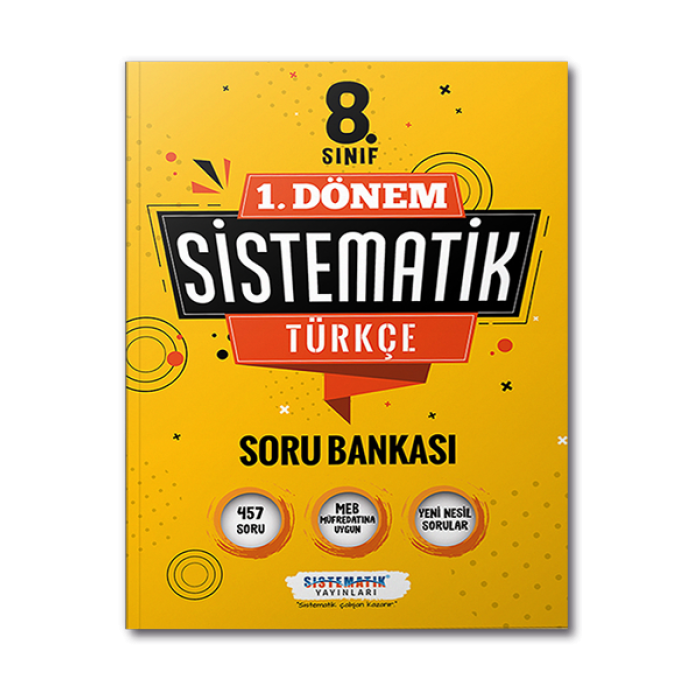 8.Sınıf 1.Dönem Türkçe Soru Bankası Sistematik Yayınları