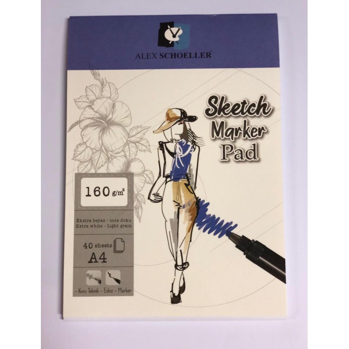 ALEX SKETCH PAD SPR.A4 (0526) 90GR 40LI