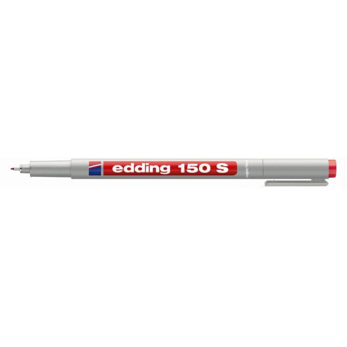 EDDING (E-150S) ASETAT KALEMİ KIRMIZI