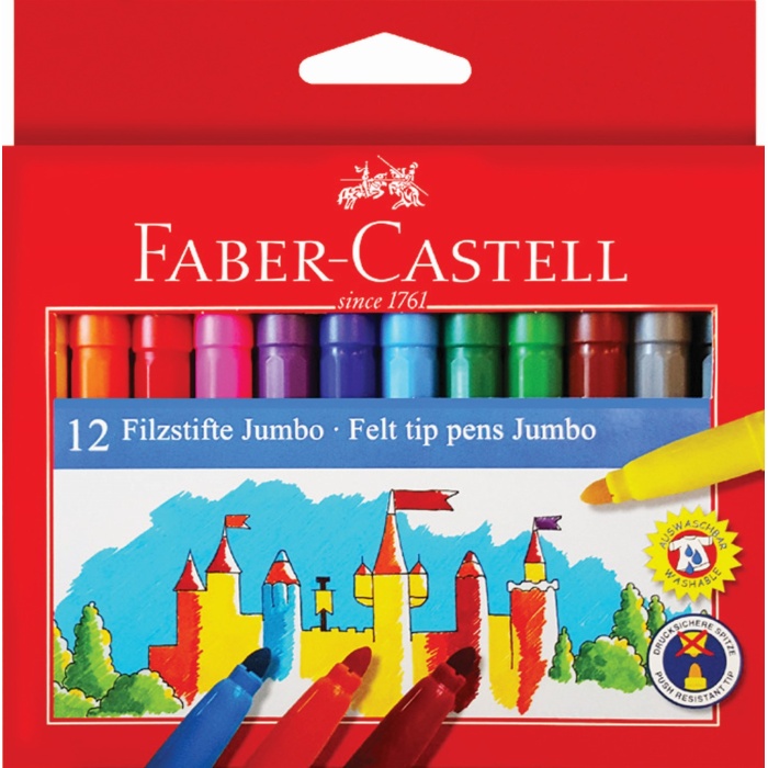FABER KEÇELİ KALEM JUMBO 12Lİ