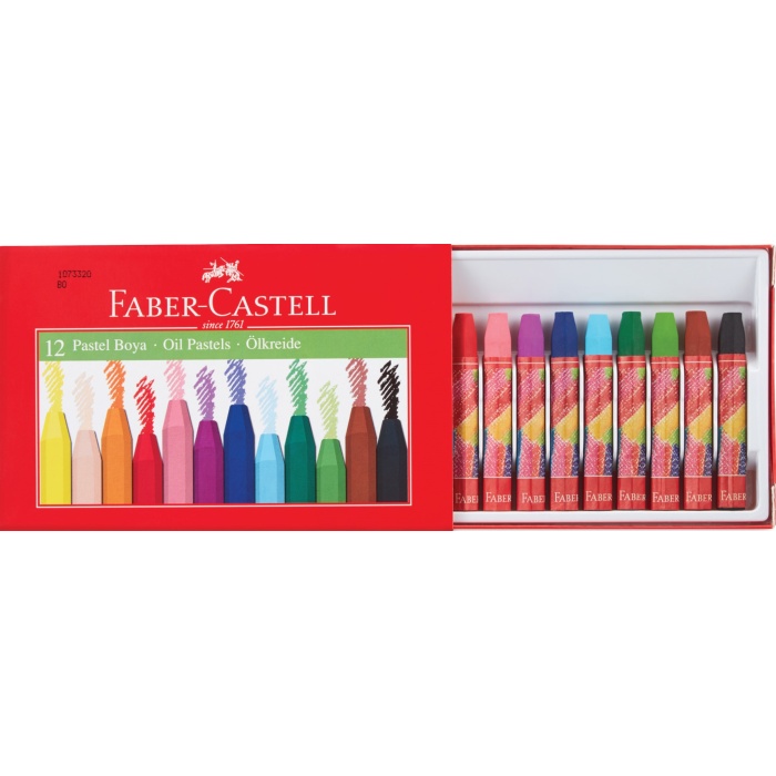 FABER PASTEL BOYA KARTON KUTU 12 RENK