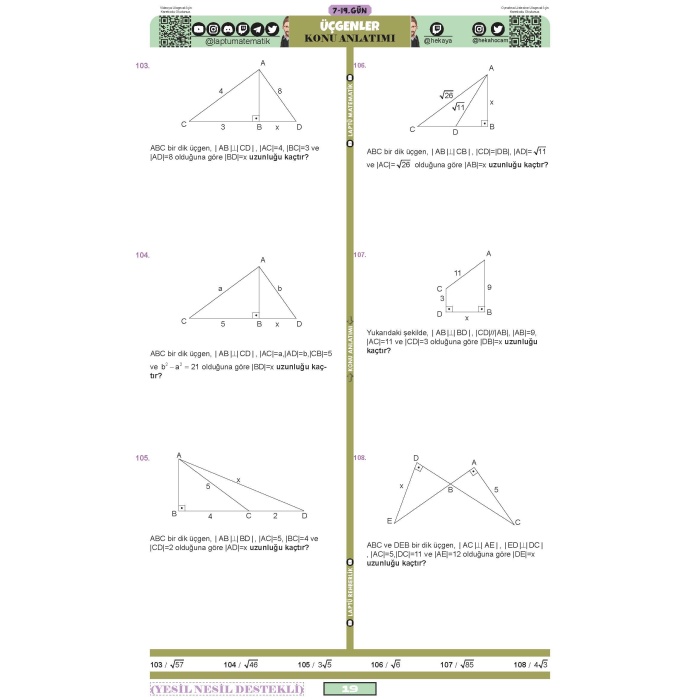 Laptü Geometri Tüm Kitap Siyah Beyaz