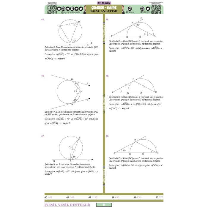 Laptü Geometri Tüm Kitap Siyah Beyaz