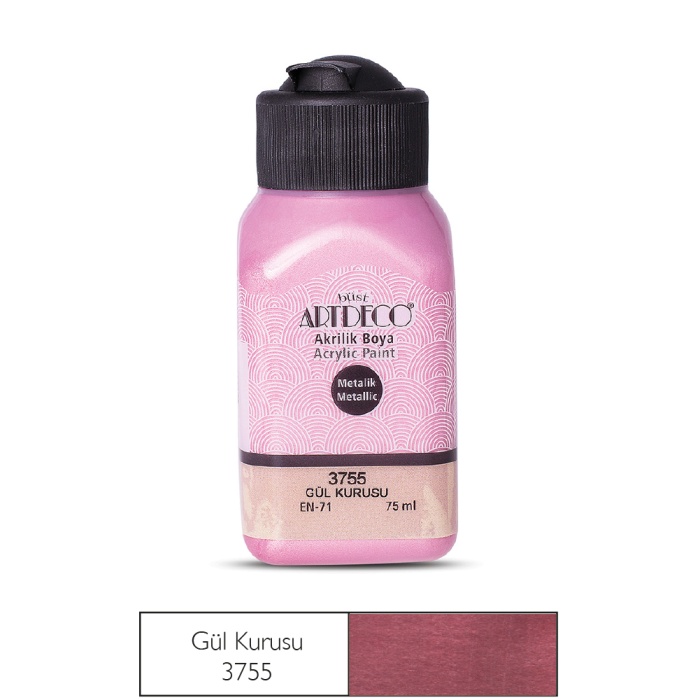 ARTDECO AKRİLİK 75ML GÜL KURUSU