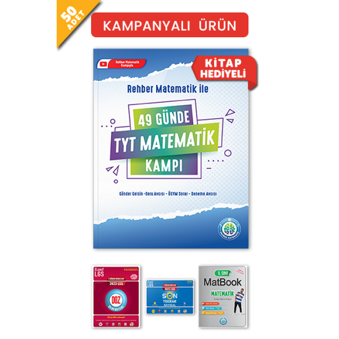 49 Günde TYT Matematik Kampı-50 li Paket (16 Kitap Hediyeli)