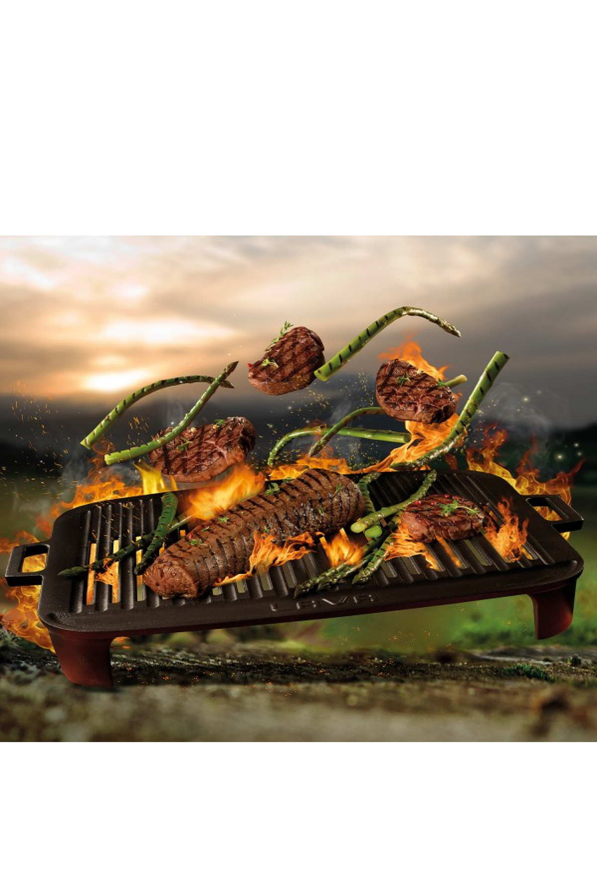 Lava Döküm Mangal Izgara Ölçü 36x45 cm