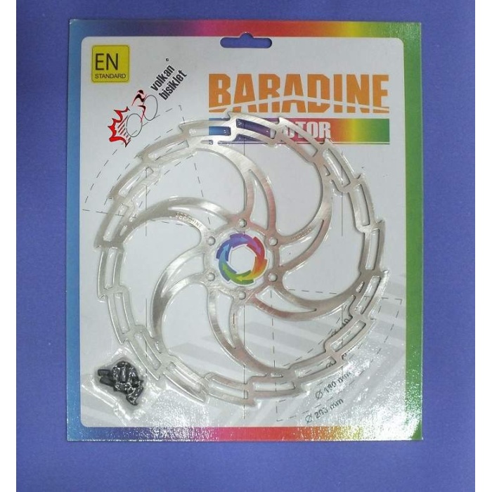 BARADINE ROTOR DB05 STEEL180MM