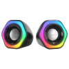 Md-176, 6W, 1+1, Masaüstü, Rgb Aydınlatma, Usb, Siyah Kasa, Speaker