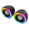 Md-176, 6W, 1+1, Masaüstü, Rgb Aydınlatma, Usb, Siyah Kasa, Speaker