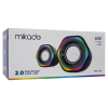 Md-176, 6W, 1+1, Masaüstü, Rgb Aydınlatma, Usb, Siyah Kasa, Speaker