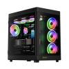 Gamdias Neso P1, Tempered Glass,  Type-C, 850W, 80+Bronze, Atx, Black Edition, Gaming Kasa