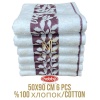 Pamuk 6´Lı 50X90 Havlu Seti Spring Mor